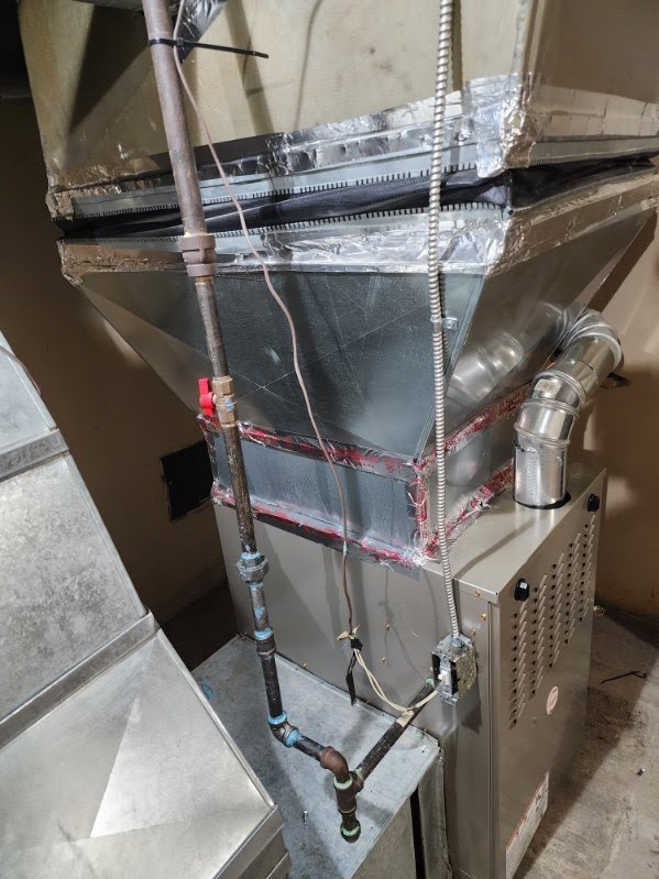 Furnace and supply ducts