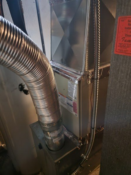 Furnace and metal vent detail